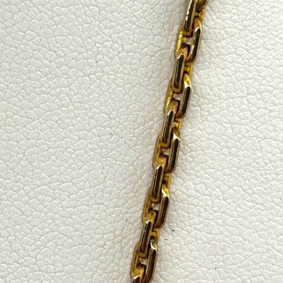 Tutankhamun Gold-tone Coin Pendant Necklace Egyptian Symbols & Greek Key Border - Picture 10 of 14